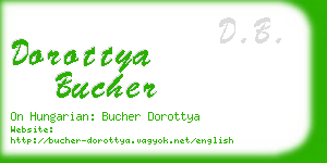 dorottya bucher business card